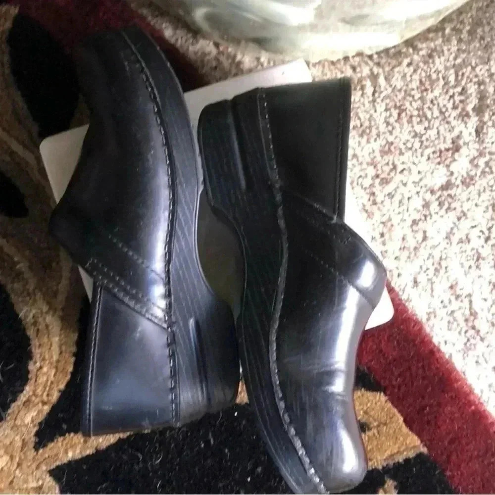 Dansko Women’s Jet Black Professional Clogs Shoes Size 41 Size 10.5-11 - Picture 7 of 8